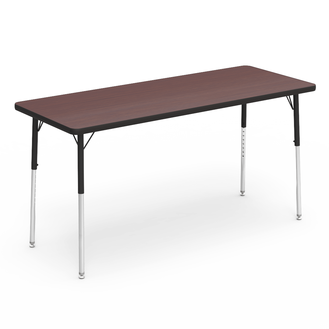 Virco 4000 Series Rectangular Activity Table with Heavy Duty Laminate Top (24"W x 60"L x 22-30"H) - SchoolOutlet