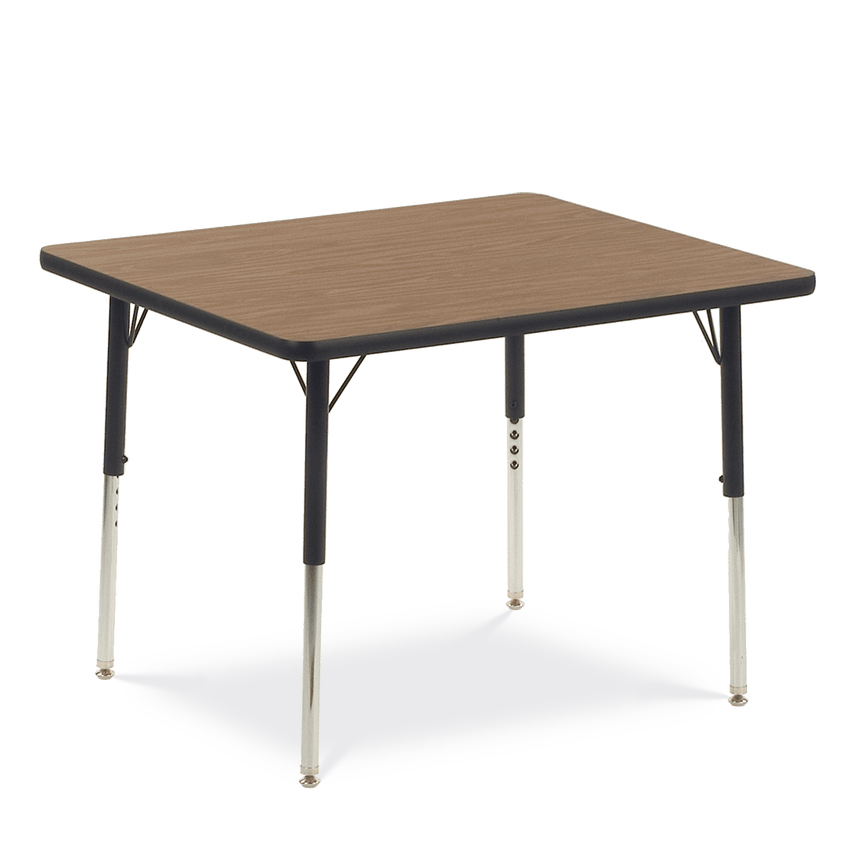 Virco 483036 - 4000 Series Rectangular Activity Table with Heavy Duty Laminate Top and Adjustable Height Legs (30"W x 36"L x 22-30"H) - SchoolOutlet