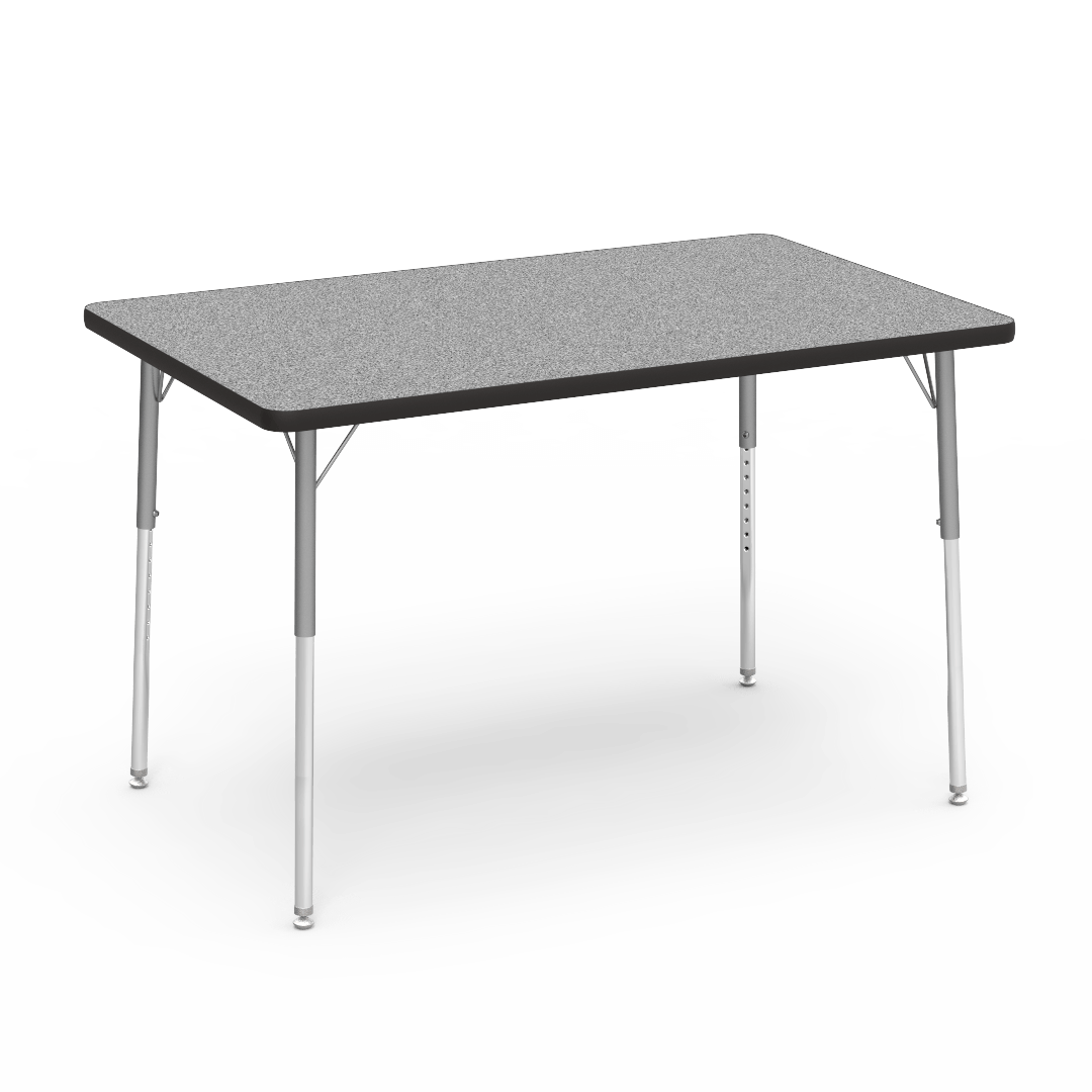 Virco 483048 - Virco 4000 Series Rectangular Activity Table with Heavy Duty Laminate Top (30"W x 48"L) with Adjustable Height Legs (22"-30"H) - SchoolOutlet