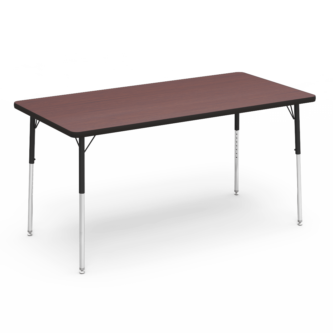 Virco 483060 - 4000 Series Rectangular Activity Table with Heavy Duty Laminate Top (30"W x 60"L x 22-30"H) - SchoolOutlet