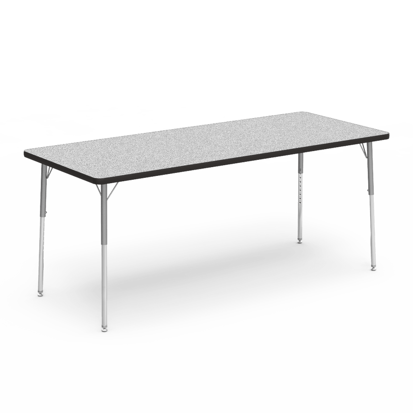 Virco 483072 - Virco 4000 Series Rectangular Activity Table with Heavy Duty Laminate Top and Adjustable Height Legs (30"W x 72"L x 22"-30"H) - SchoolOutlet