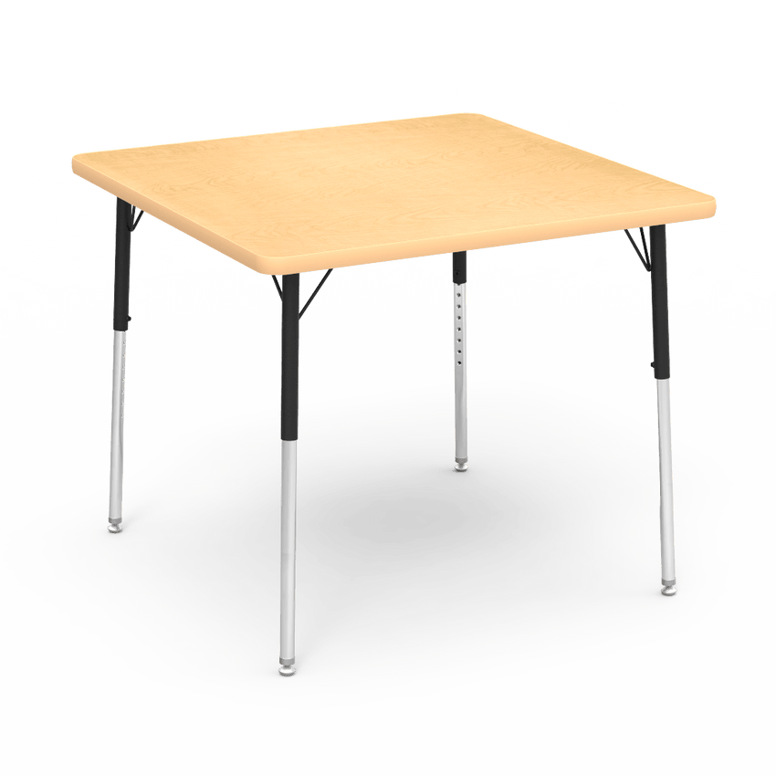 Virco 483636 - 4000 Series Square Activity Table with Heavy Duty Laminate Top (36"W x 36"L) and Adjustable Height Legs (22"-30"H) - SchoolOutlet