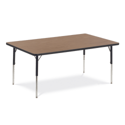 Virco 483660 - Virco 4000 Series Rectangular Activity Table with Heavy Duty Laminate Top 36"W x 60"L and Adjustable Height Legs 22"-30"H