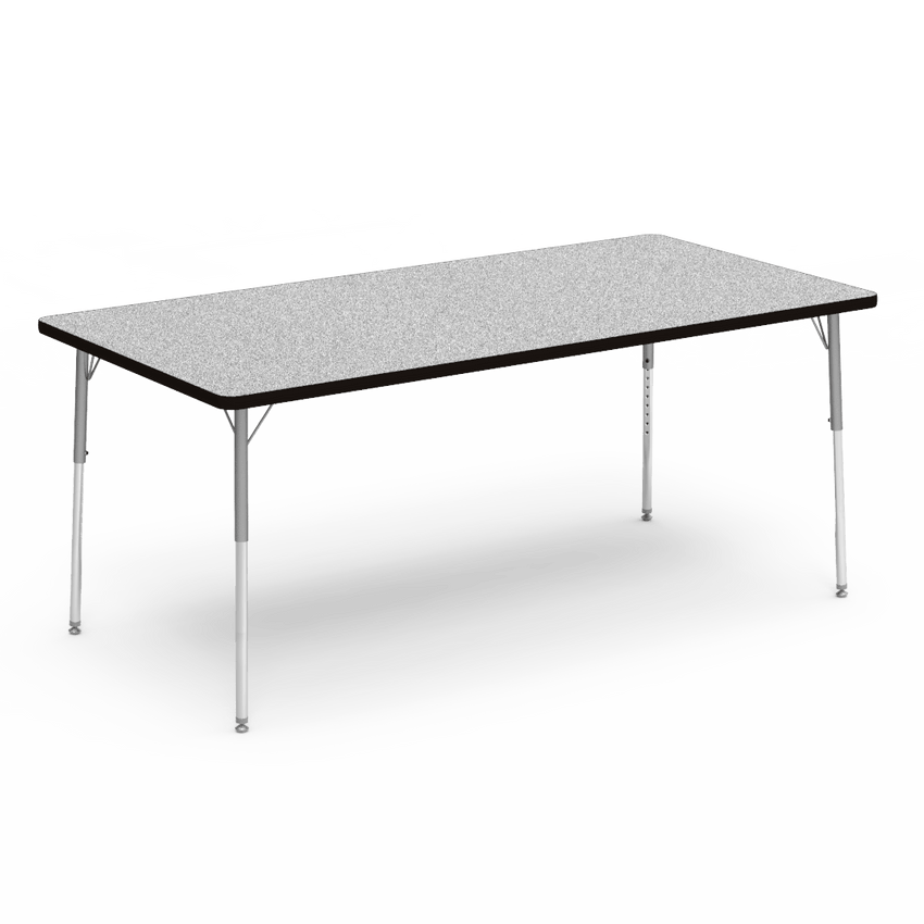 Virco 483672 - Virco 4000 Series Rectangular Activity Table with Heavy Duty Laminate Top 36"W x 72"L and Adjustable Height Legs 22"-30"H - SchoolOutlet