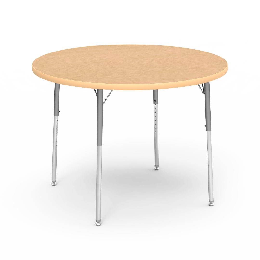 Round Activity Table with Heavy Duty Laminate Top (42" Diameter x 22-30"H) - SchoolOutlet