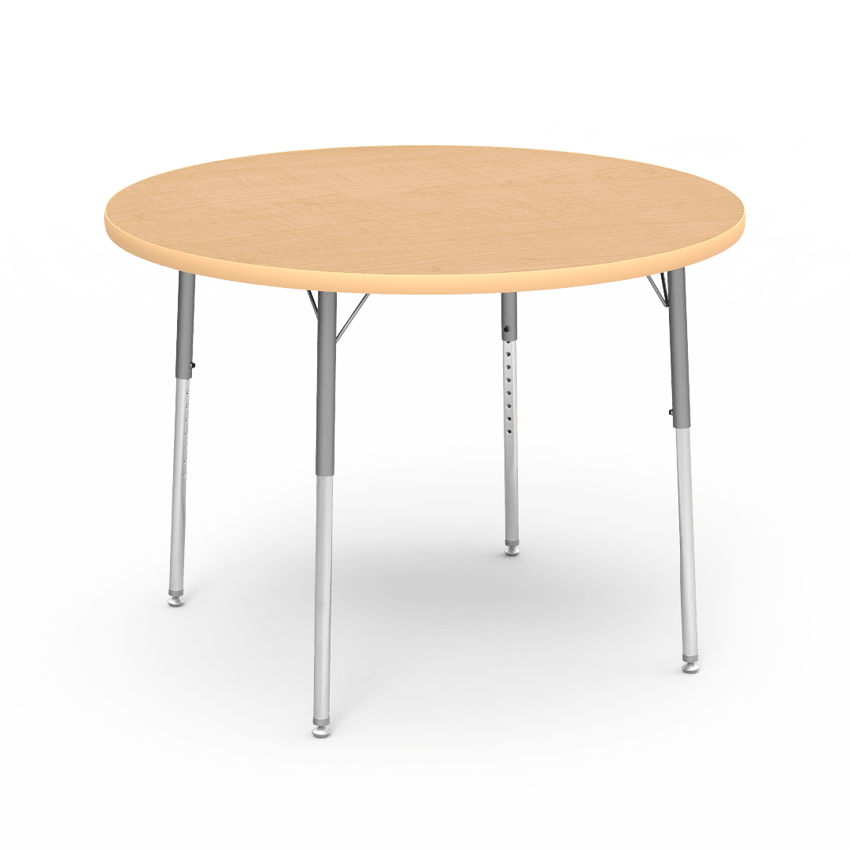 Round Activity Table with Heavy Duty Laminate Top (42" Diameter x 22-30"H) - SchoolOutlet