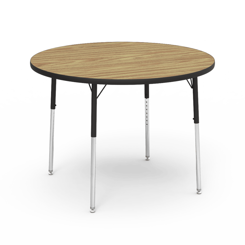 Round Activity Table with Heavy Duty Laminate Top (42" Diameter x 22-30"H) - SchoolOutlet