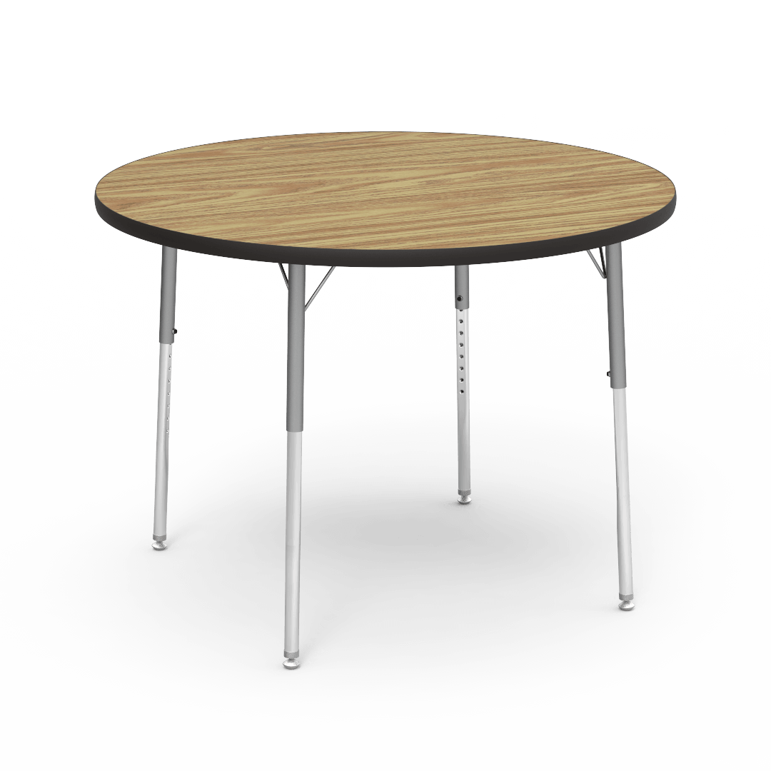 Round Activity Table with Heavy Duty Laminate Top (42" Diameter x 22-30"H) - SchoolOutlet