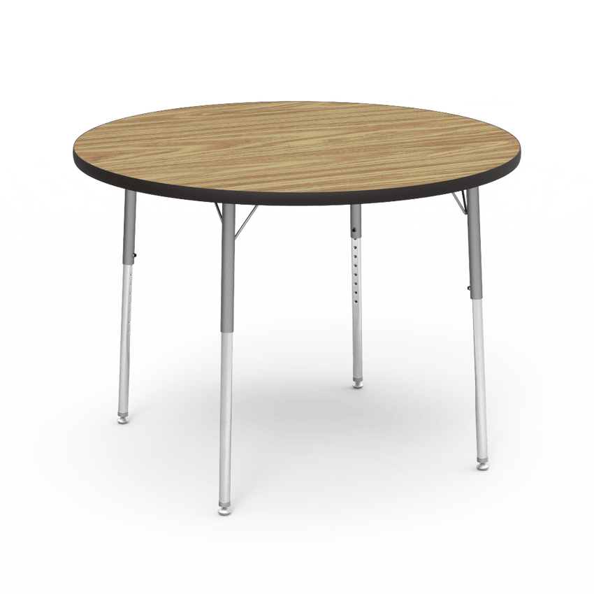 Round Activity Table with Heavy Duty Laminate Top (42" Diameter x 22-30"H) - SchoolOutlet