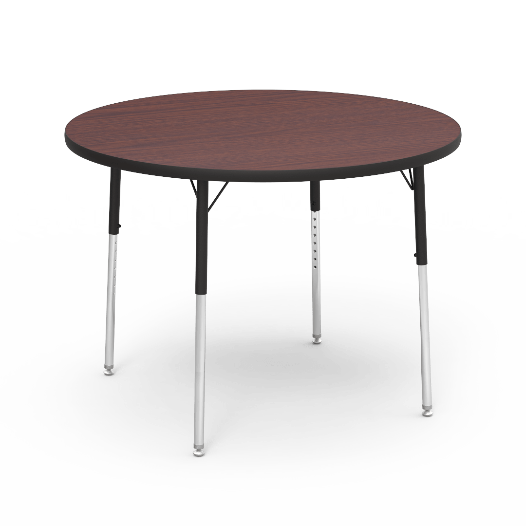 Round Activity Table with Heavy Duty Laminate Top (42" Diameter x 22-30"H) - SchoolOutlet