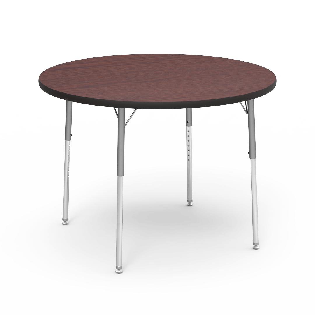 Round Activity Table with Heavy Duty Laminate Top (42" Diameter x 22-30"H) - SchoolOutlet