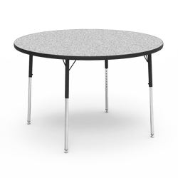 Virco 4848R - 4000 Series Round Activity Table with Heavy Duty Laminate Top (48" Diameter x 22-30"H)