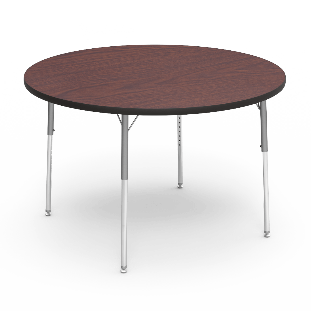 Virco 4848R - 4000 Series Round Activity Table with Heavy Duty Laminate Top (48" Diameter x 22-30"H) - SchoolOutlet