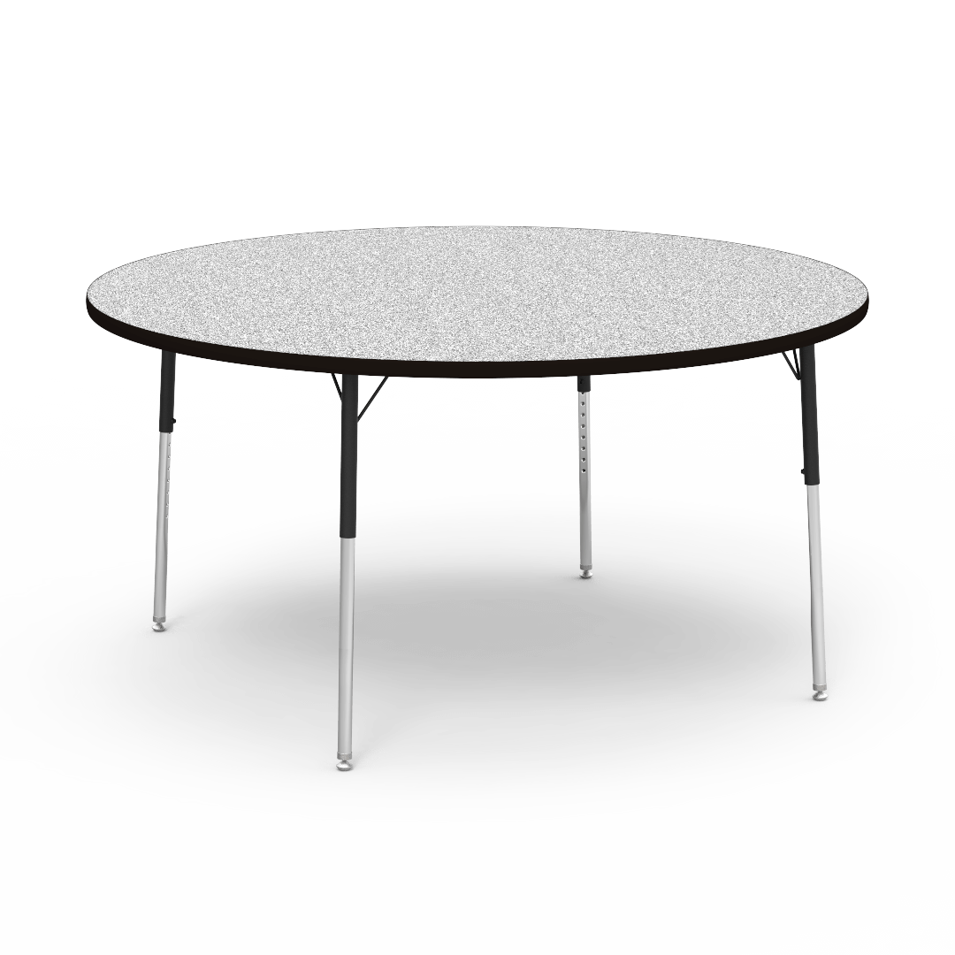 Virco 4860R - 4000 Series Round Activity Table with Heavy Duty Laminate Top (60" Diameter x 22-30"H) - SchoolOutlet