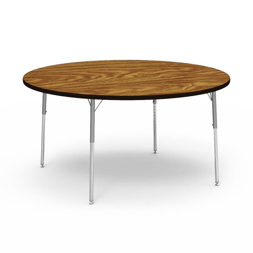 Virco 4860R - 4000 Series Round Activity Table with Heavy Duty Laminate Top (60" Diameter x 22-30"H) - SchoolOutlet