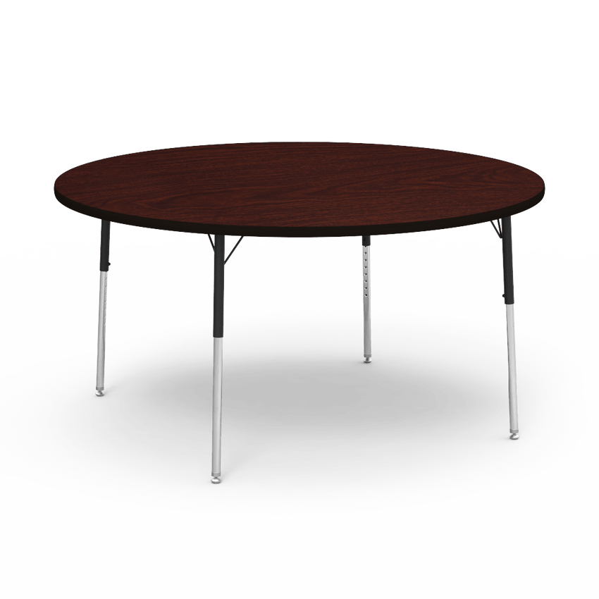 Virco 4860R - 4000 Series Round Activity Table with Heavy Duty Laminate Top (60" Diameter x 22-30"H) - SchoolOutlet