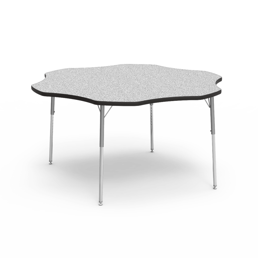 Flower Activity Table with Heavy Duty Laminate Top (60" Diameter x 22-30"H) - SchoolOutlet