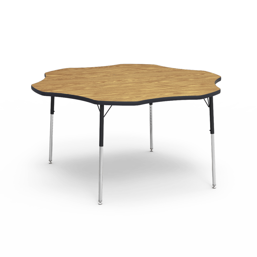Flower Activity Table with Heavy Duty Laminate Top (60" Diameter x 22-30"H) - SchoolOutlet
