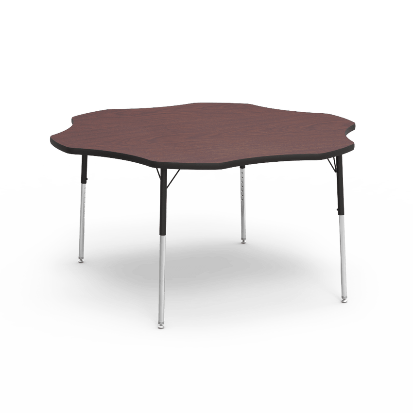 Flower Activity Table with Heavy Duty Laminate Top (60" Diameter x 22-30"H) - SchoolOutlet