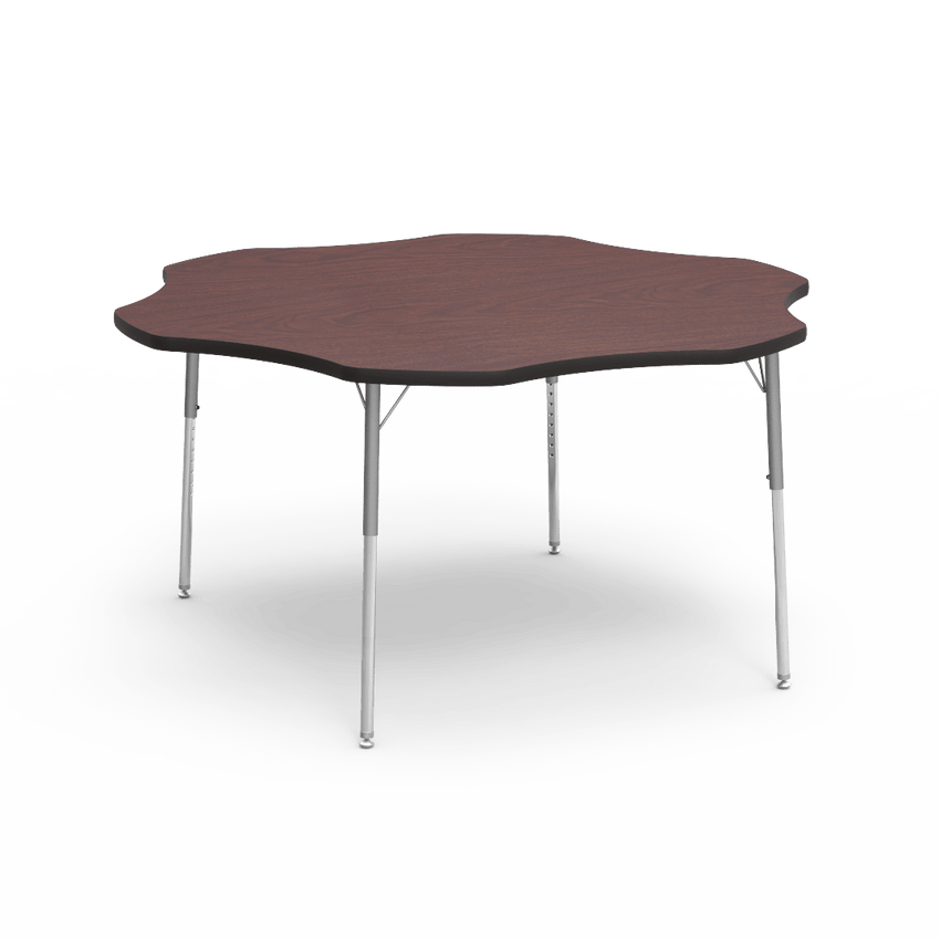 Flower Activity Table with Heavy Duty Laminate Top (60" Diameter x 22-30"H) - SchoolOutlet
