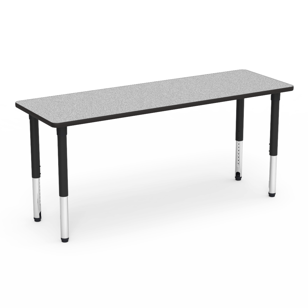 Virco 502472ADJ - 5000 Series Activity Table, 24" x 72" Rectangle Top and Adjustable Height Legs 24"-32"H - SchoolOutlet