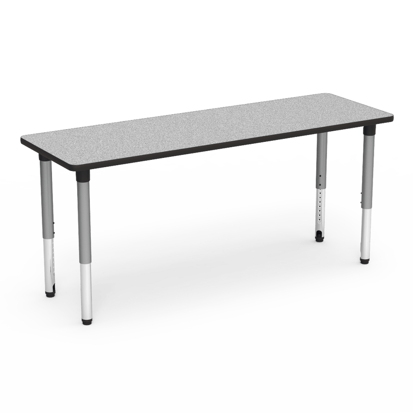 Virco 502472ADJ - 5000 Series Activity Table, 24" x 72" Rectangle Top and Adjustable Height Legs 24"-32"H - SchoolOutlet