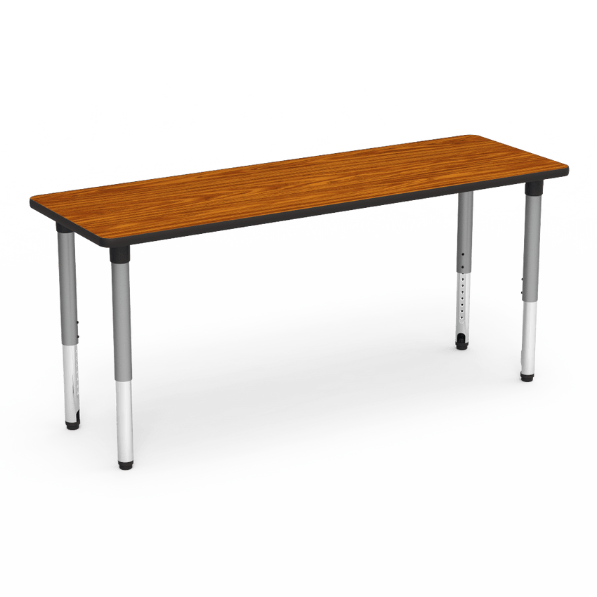 Virco 502472ADJ - 5000 Series Activity Table, 24" x 72" Rectangle Top and Adjustable Height Legs 24"-32"H - SchoolOutlet