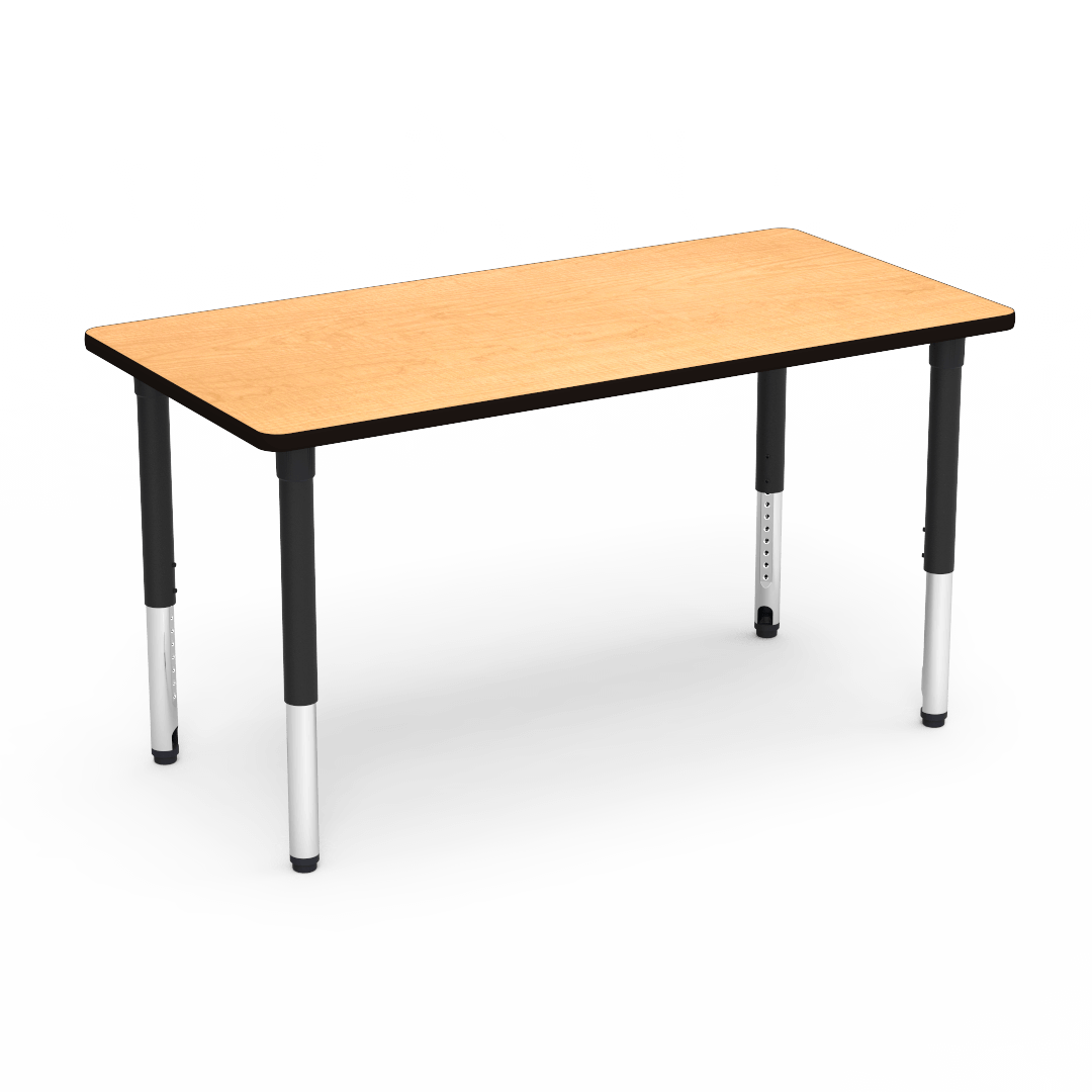 Virco 503060ADJ - 5000 Series Rectangle Activity Table (30"W x 60"L) with Adjustable Height Legs (24"-32"H) - SchoolOutlet