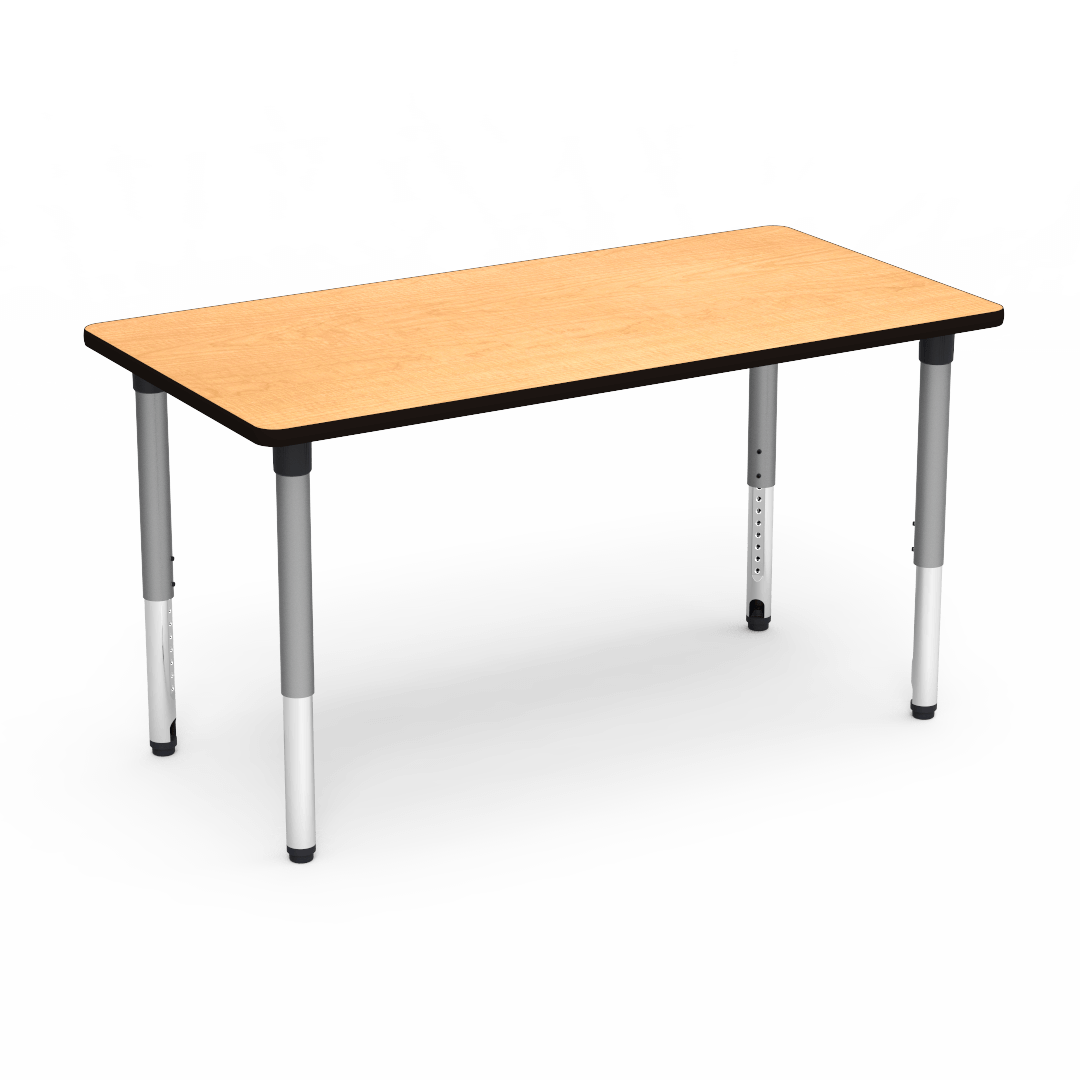 Virco 503060ADJ - 5000 Series Rectangle Activity Table (30"W x 60"L) with Adjustable Height Legs (24"-32"H) - SchoolOutlet