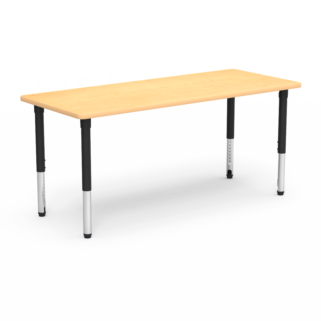 Virco 503072ADJ - 5000 Series Rectangle Activity Table (30" x 72") with Adjustable Height Legs (24"-32"H) - SchoolOutlet