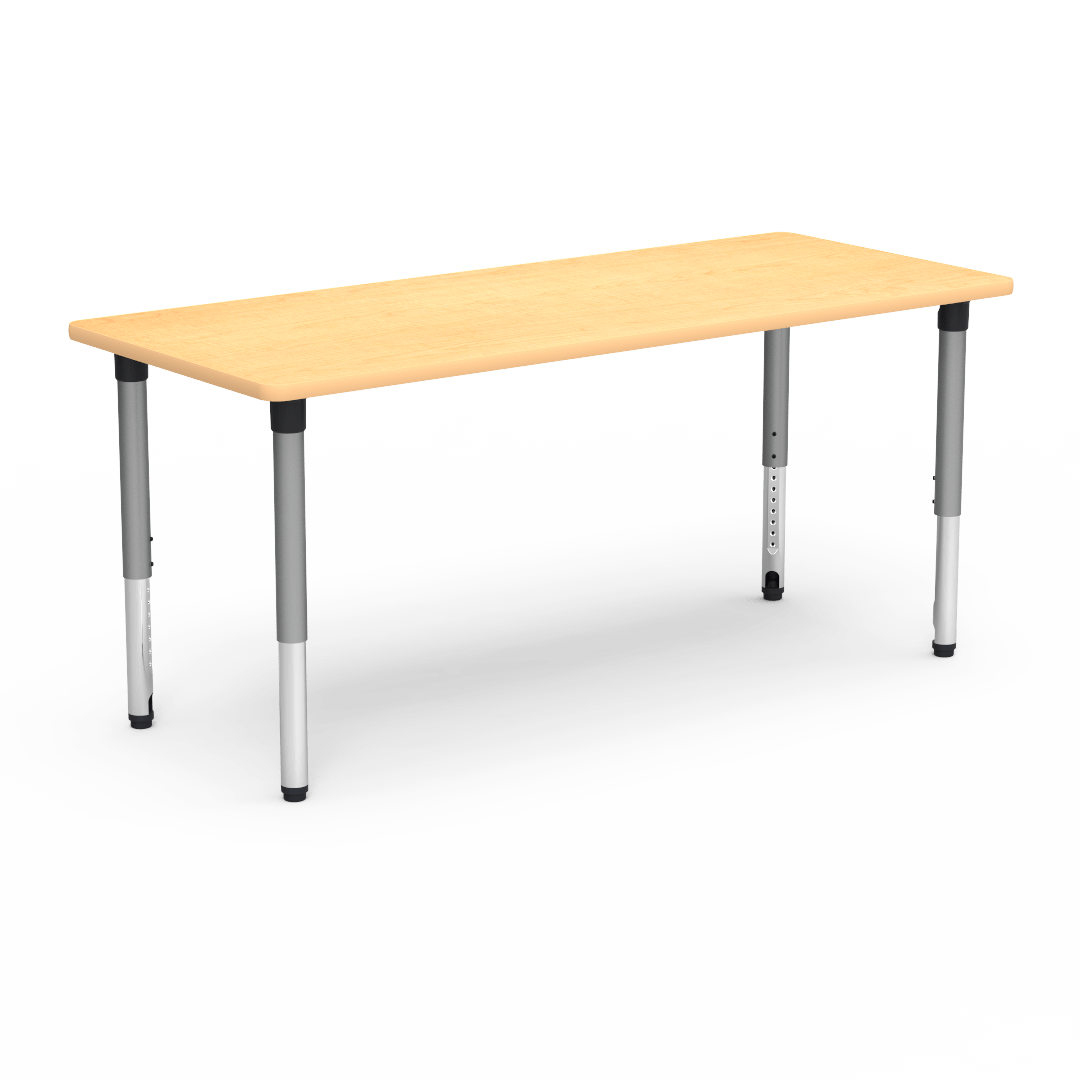 Virco 503072ADJ - 5000 Series Rectangle Activity Table (30" x 72") with Adjustable Height Legs (24"-32"H) - SchoolOutlet