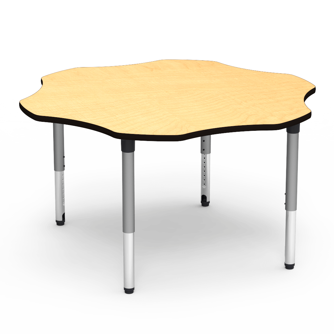 Virco 50FLOW60ADJ - 5000 Series Activity Table, 60" Flower Top (Virco 50FLOW60ADJ) - SchoolOutlet