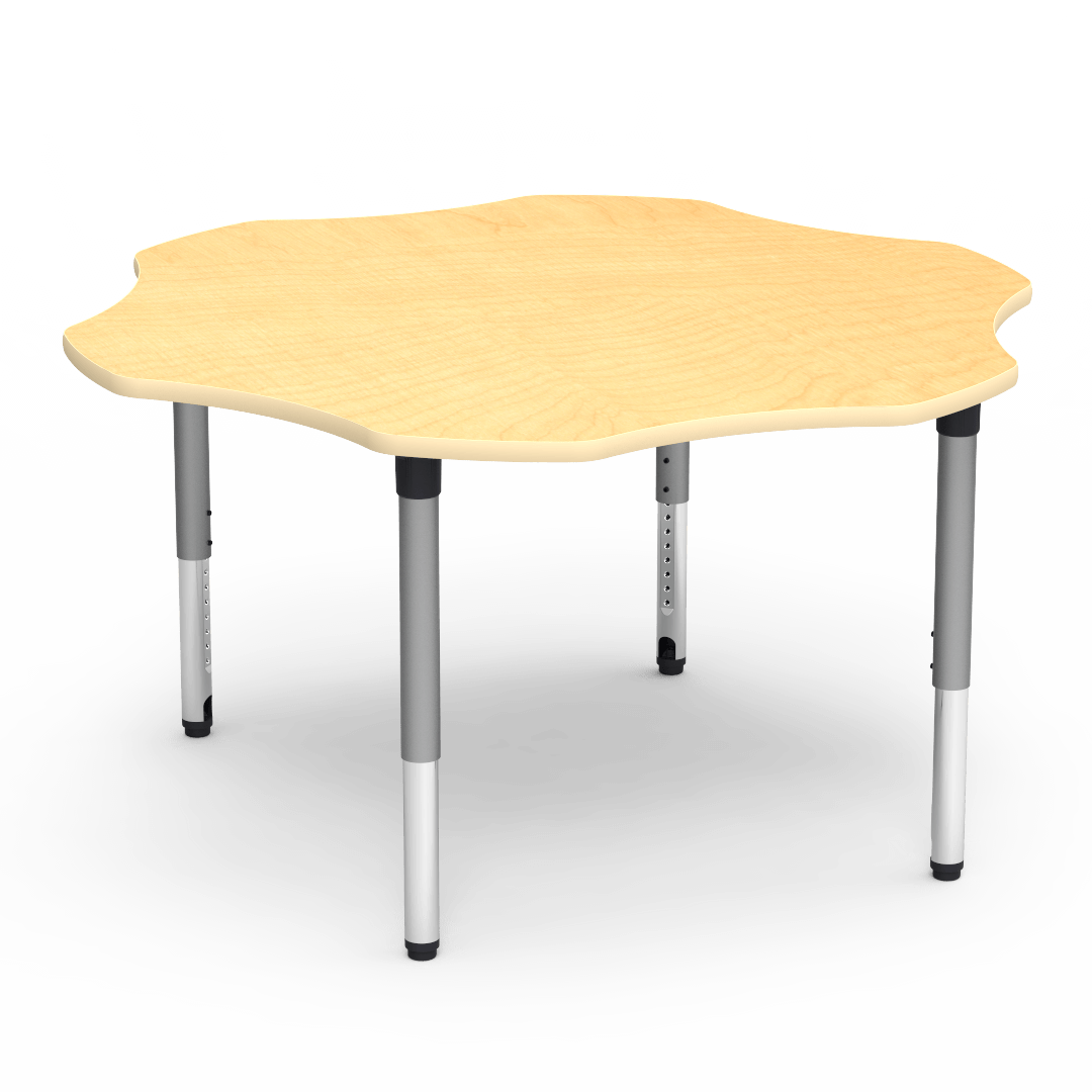 Virco 50FLOW60ADJ - 5000 Series Activity Table, 60" Flower Top (Virco 50FLOW60ADJ) - SchoolOutlet