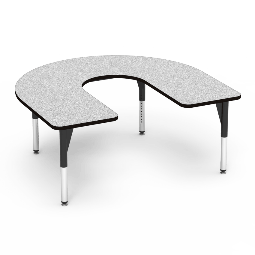 Virco 50HORSE60DCADJ - 5000 Series Activity Table, 60" x 66" Deep-Center Horseshoe Top (Virco 50HORSE60DCADJ) - SchoolOutlet