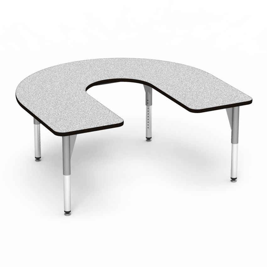 Virco 50HORSE60DCADJ - 5000 Series Activity Table, 60" x 66" Deep-Center Horseshoe Top (Virco 50HORSE60DCADJ) - SchoolOutlet