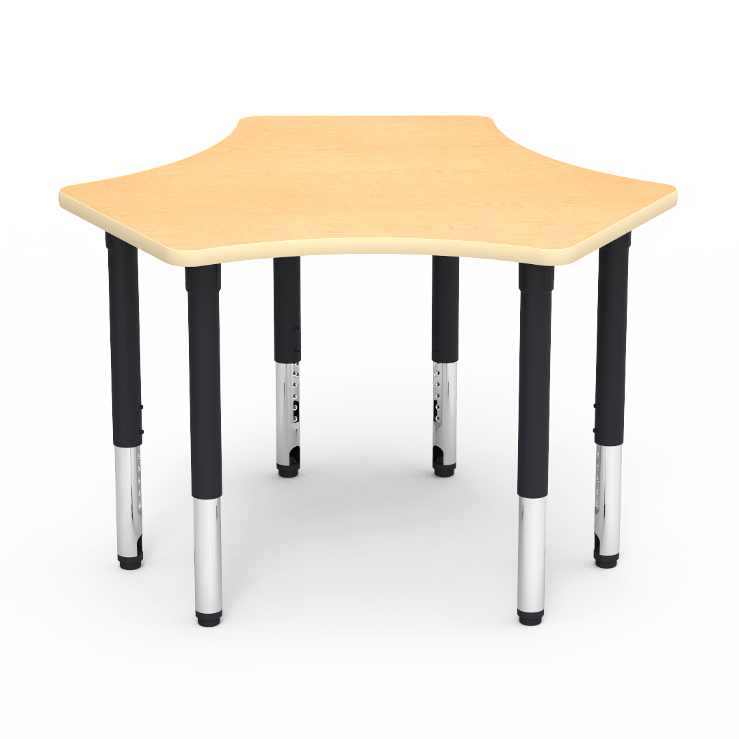 Virco 50SPK48ADJ - 5000 Series Activity Table 48" Spoke Top (Virco 50SPK48ADJ) - SchoolOutlet