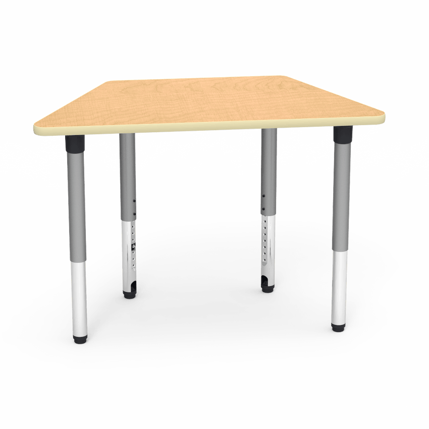 Virco 50TRAP48ADJ - 5000 Series Activity Table, 48" Trapezoid Top (Virco 50TRAP48ADJ) - SchoolOutlet