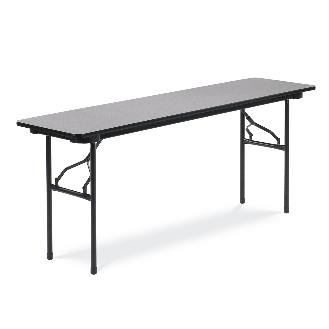 Virco 601872 - 6000 series 3/4" thick particle board folding table 18"W x 72"L - SchoolOutlet