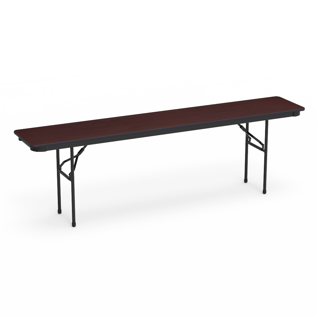 Virco 601896 - 6000 series 3/4" thick particle board folding table 18" x 96" - SchoolOutlet