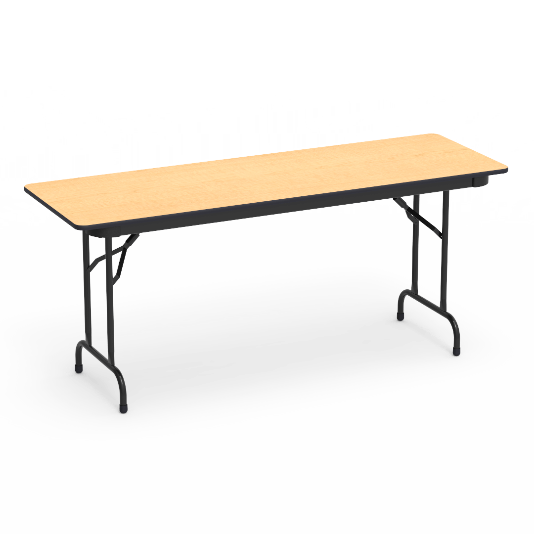 Virco 602472 - 6000 series 3/4" thick particle board folding table 24" x 72" - SchoolOutlet