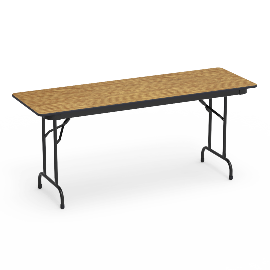 Virco 602472 - 6000 series 3/4" thick particle board folding table 24" x 72" - SchoolOutlet