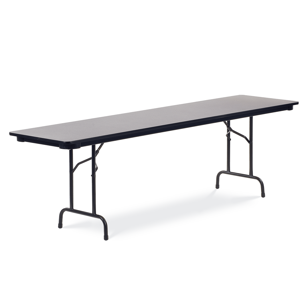 Virco 602496 - 6000 series 3/4" thick particle board folding table 24"W x 96"L x 29"H - SchoolOutlet