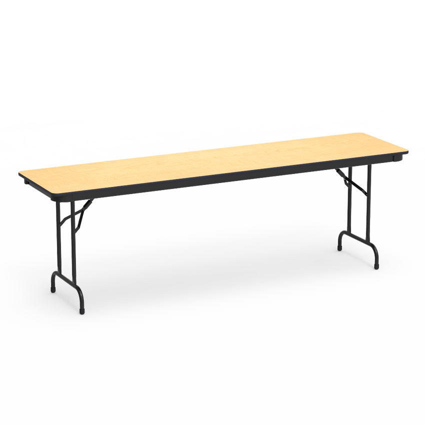 Virco 602496 - 6000 series 3/4" thick particle board folding table 24"W x 96"L x 29"H - SchoolOutlet