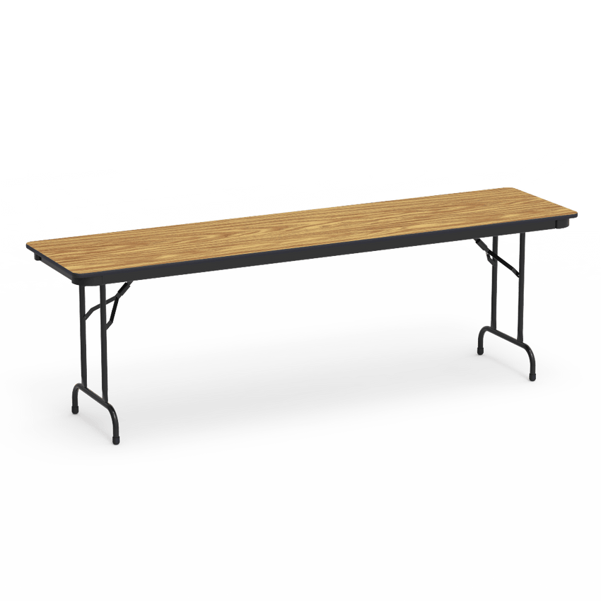 Virco 602496 - 6000 series 3/4" thick particle board folding table 24"W x 96"L x 29"H - SchoolOutlet