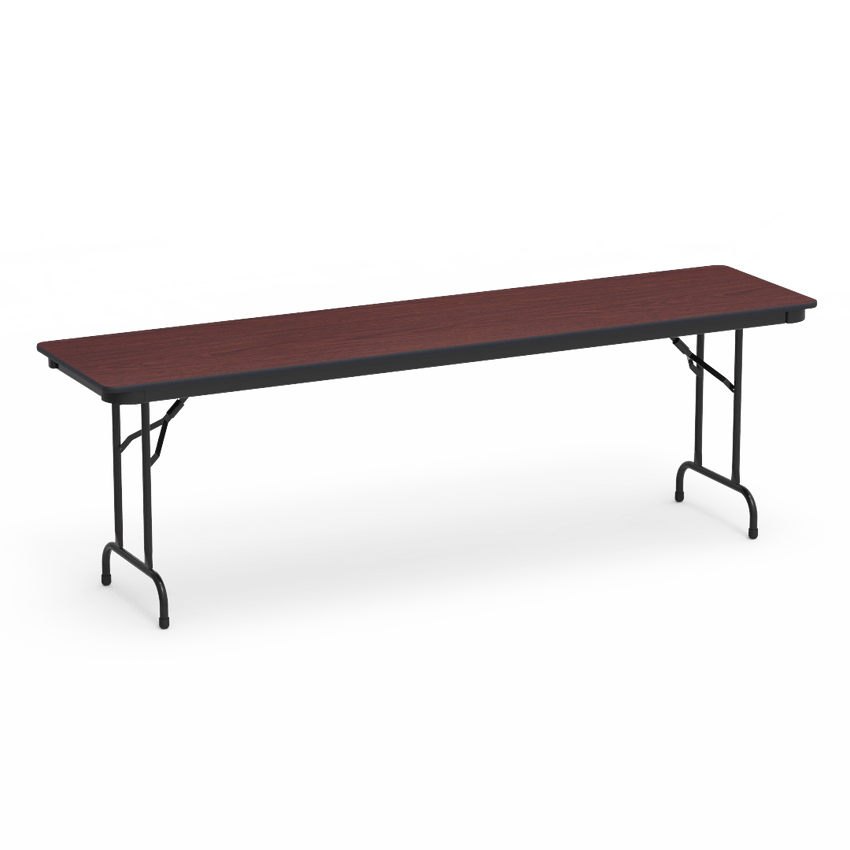 Virco 602496 - 6000 series 3/4" thick particle board folding table 24"W x 96"L x 29"H - SchoolOutlet