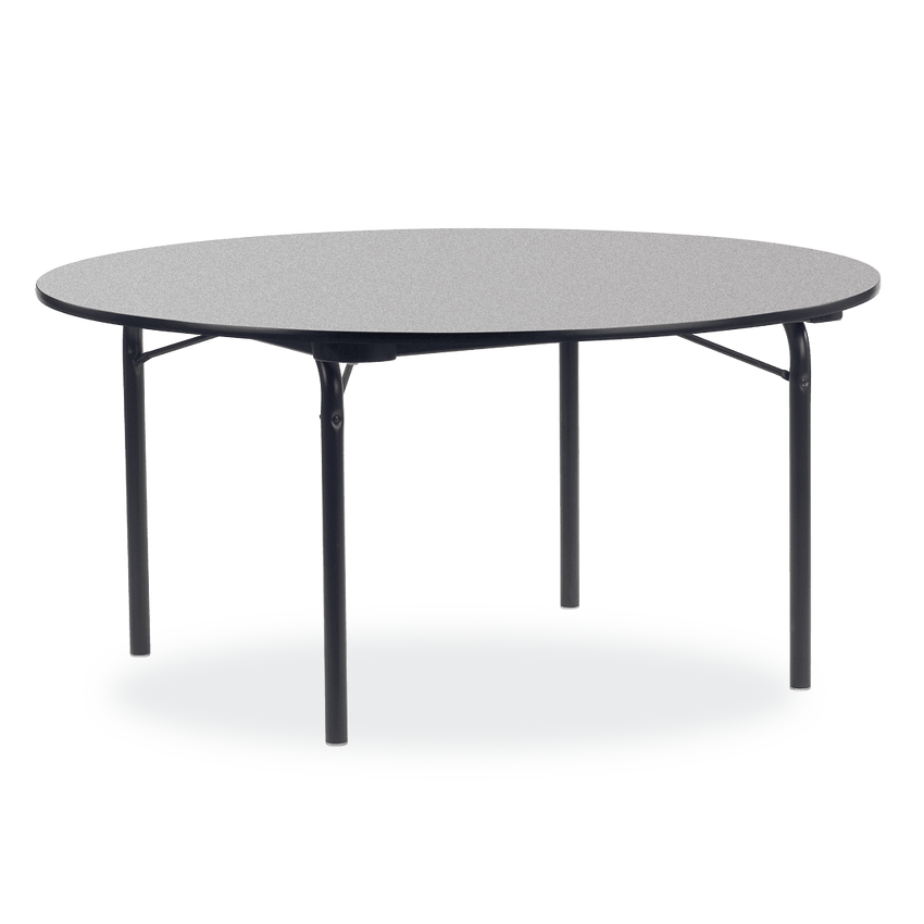 Virco 6060R - 6000 series Round 60" Diameter Folding Table, 3/4" thick particle board top - SchoolOutlet