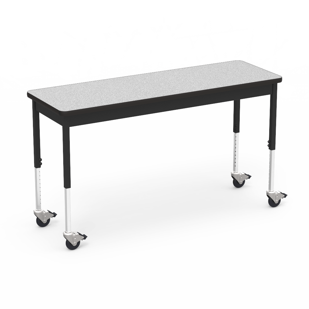 Virco 6800 Series Multi-Purpose Table w/Caster - 20"W x 60"L x 24"-34"H - SchoolOutlet