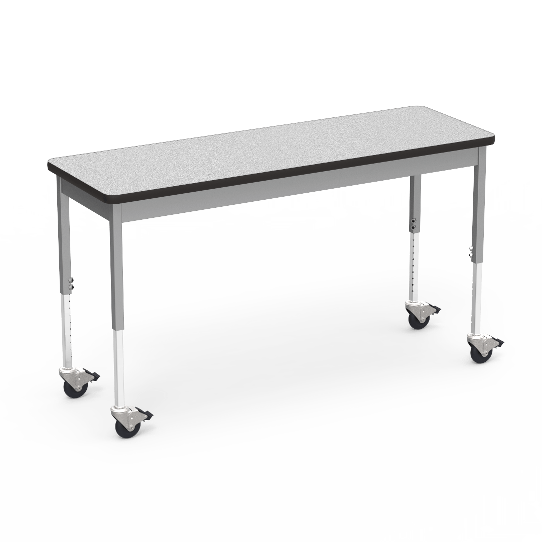 Virco 6800 Series Multi-Purpose Table w/Caster - 20"W x 60"L x 24"-34"H - SchoolOutlet