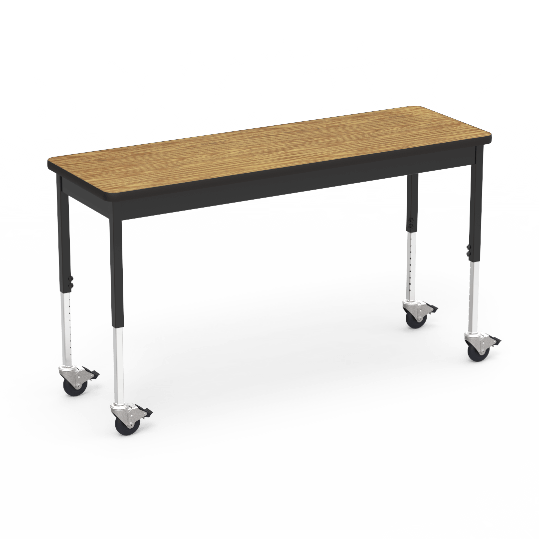 Virco 6800 Series Multi-Purpose Table w/Caster - 20"W x 60"L x 24"-34"H - SchoolOutlet