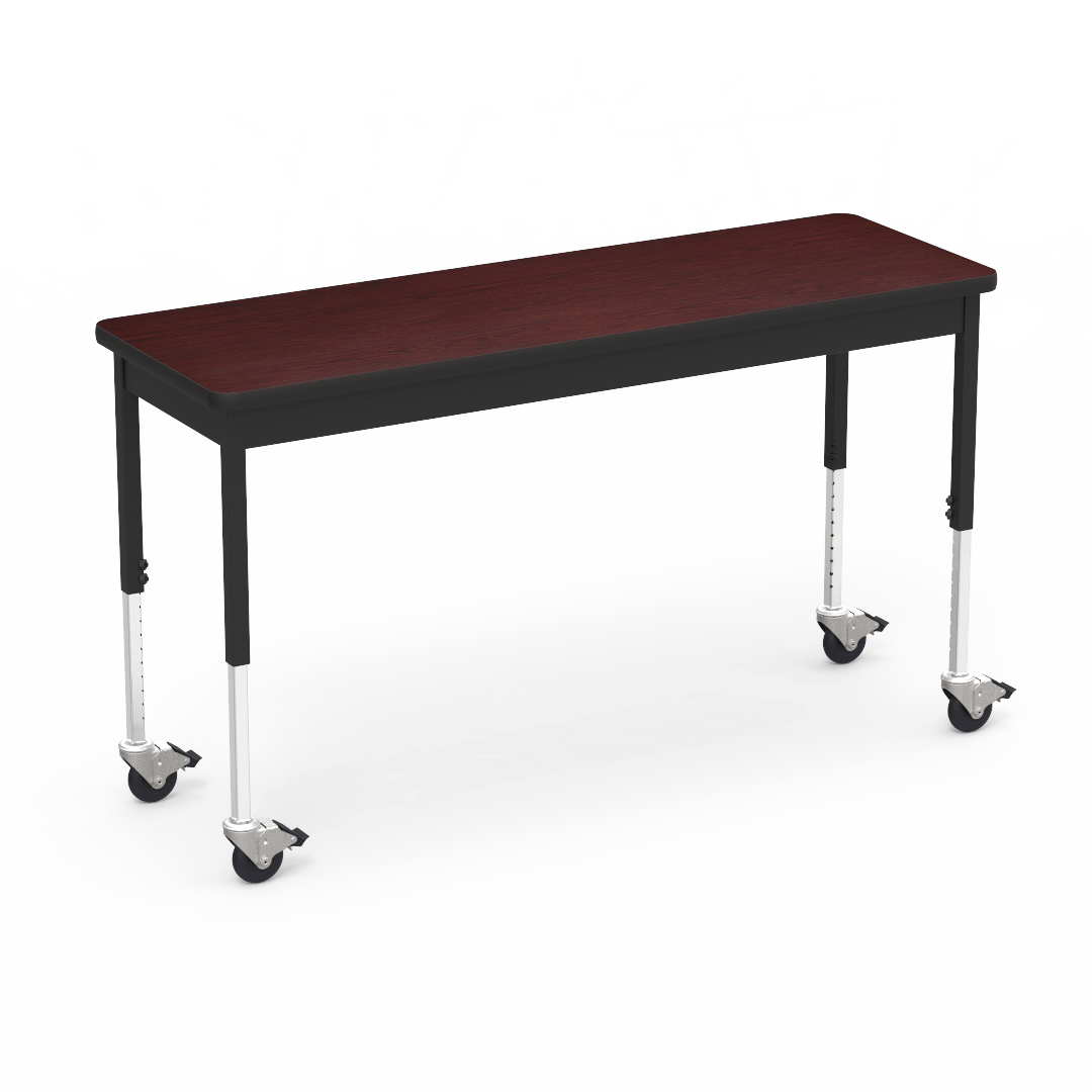 Virco 6800 Series Multi-Purpose Table w/Caster - 20"W x 60"L x 24"-34"H - SchoolOutlet